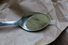 nutritional yeast in a spoon