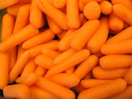 fresh carrots ready for juicing