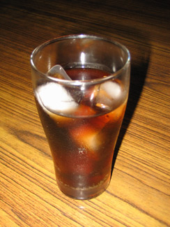 diet soda with ice