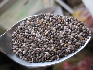 teaspoon of chia seeds