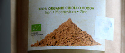 Raw organic criollo cocoa powder